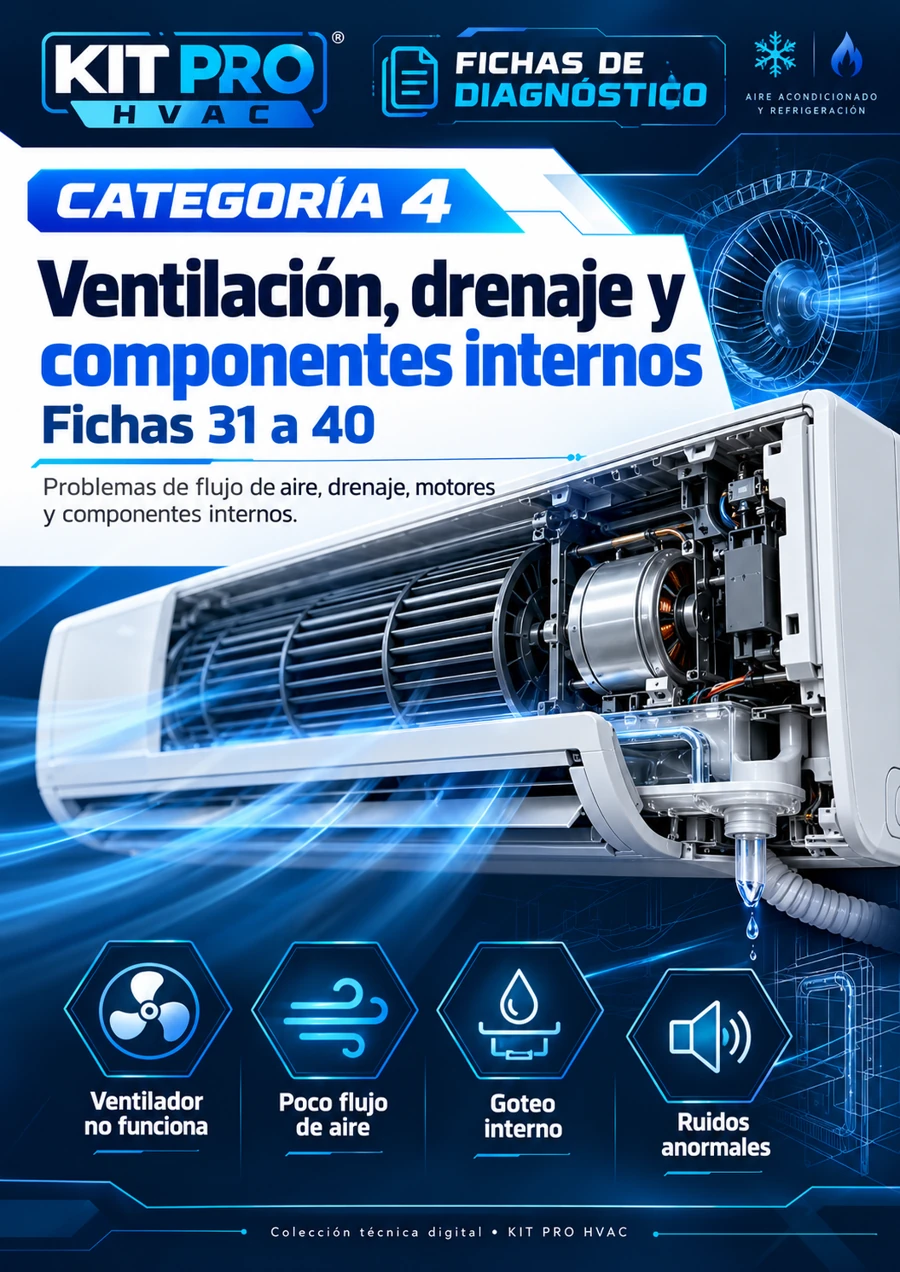 Categoría 4: Ventilación, drenaje y componentes internos